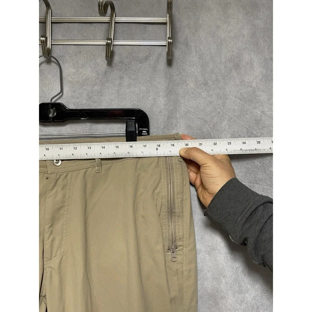 Clothing Arts Pants Men 38X32 Beige P Cubed Pick Pocket Proof Active Performance